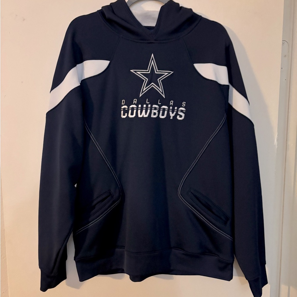 Dallas Cowboys Navy Hoodie by Reebok, Size Large